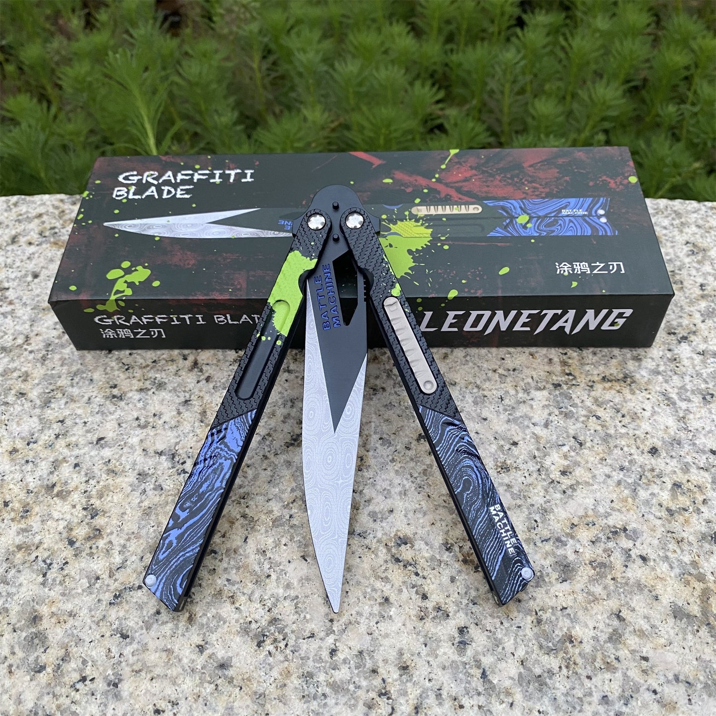 Arena Berakout Graffiti Blade Butterfly Knife Metal Replica