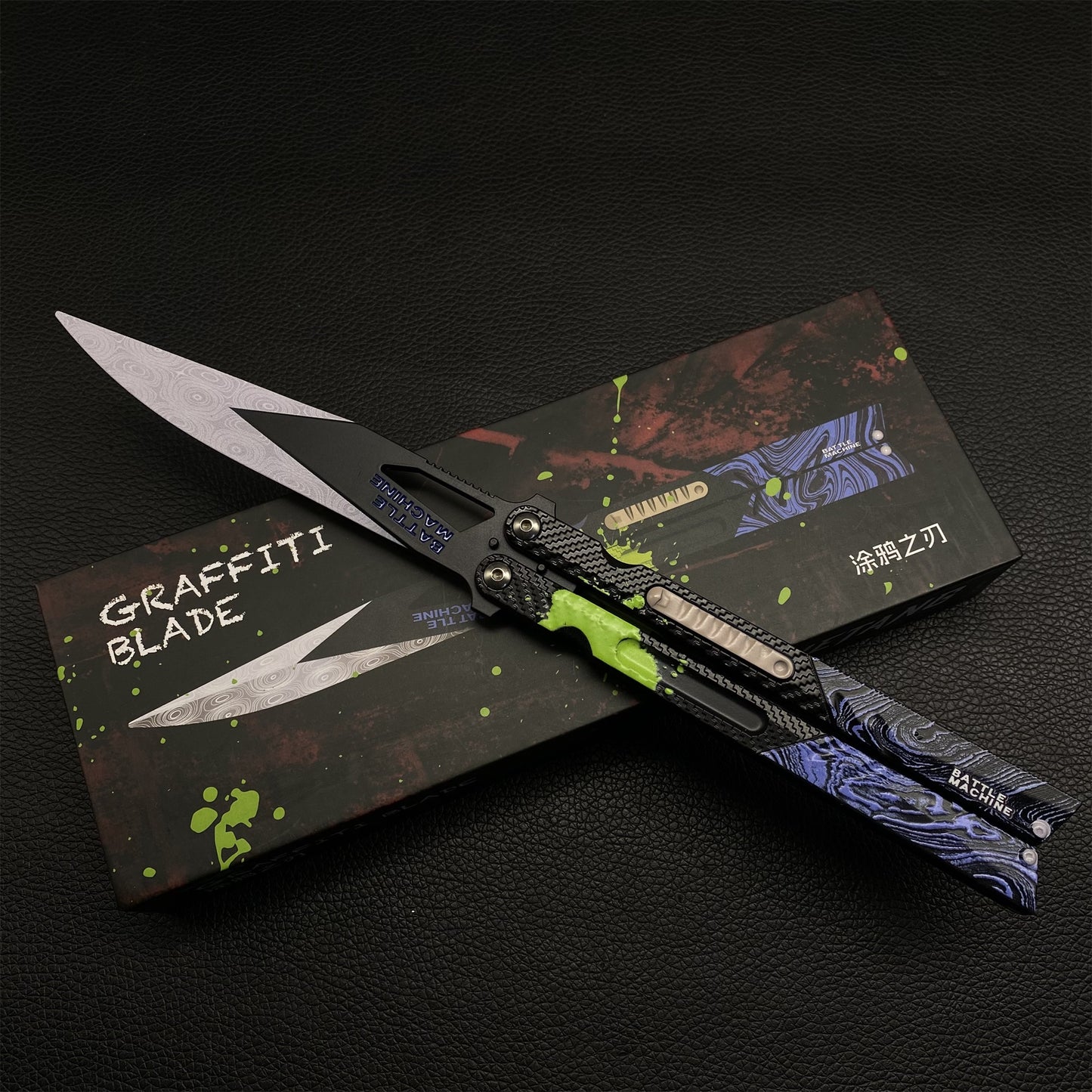 Arena Berakout Graffiti Blade Butterfly Knife Metal Replica