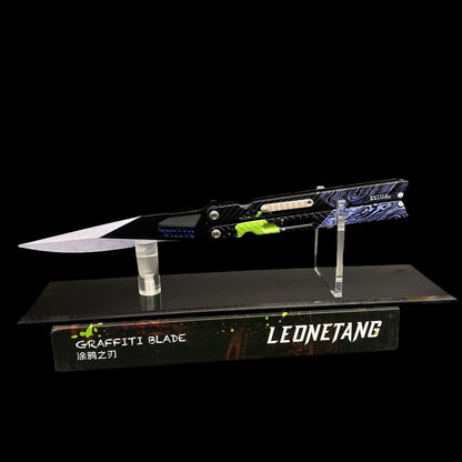 Arena Berakout Graffiti Blade Butterfly Knife Metal Replica
