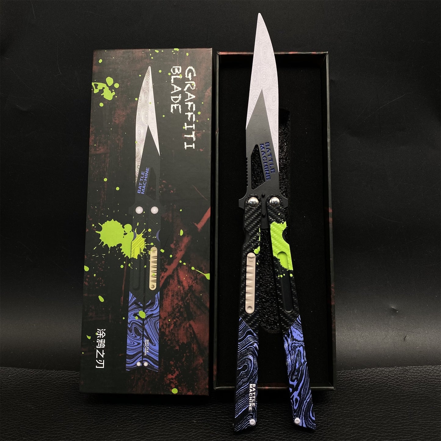 Arena Berakout Graffiti Blade Butterfly Knife Metal Replica