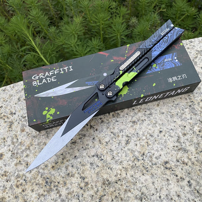 Arena Berakout Graffiti Blade Butterfly Knife Metal Replica
