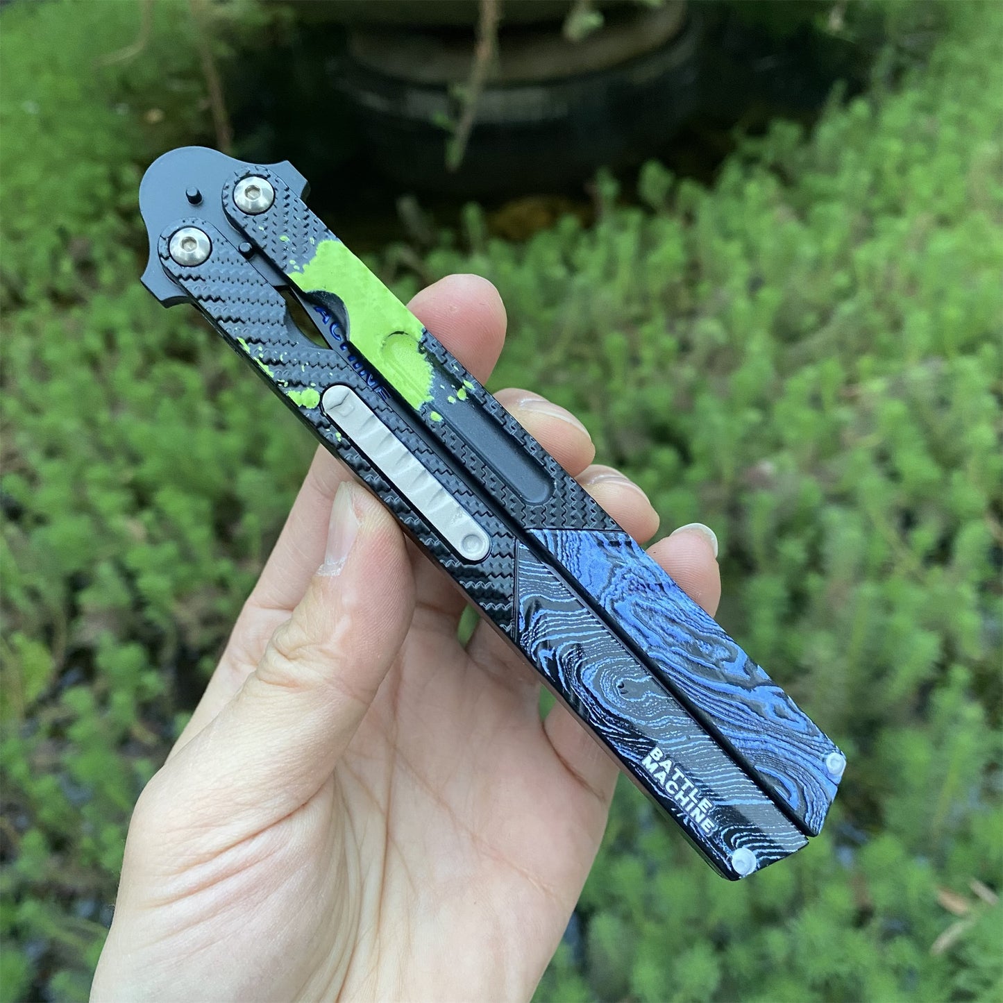 Arena Berakout Graffiti Blade Butterfly Knife Metal Replica