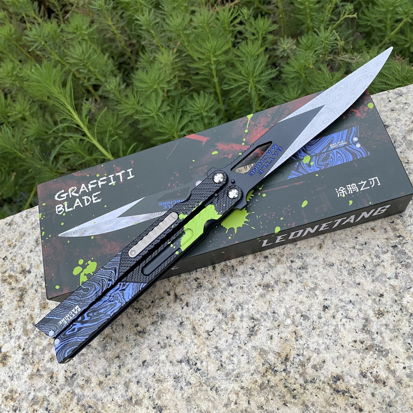Arena Berakout Graffiti Blade Butterfly Knife Metal Replica