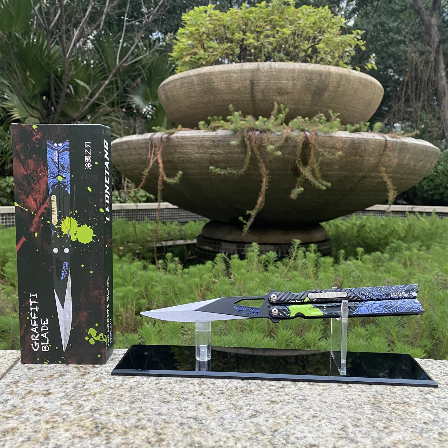 Arena Berakout Graffiti Blade Butterfly Knife Metal Replica