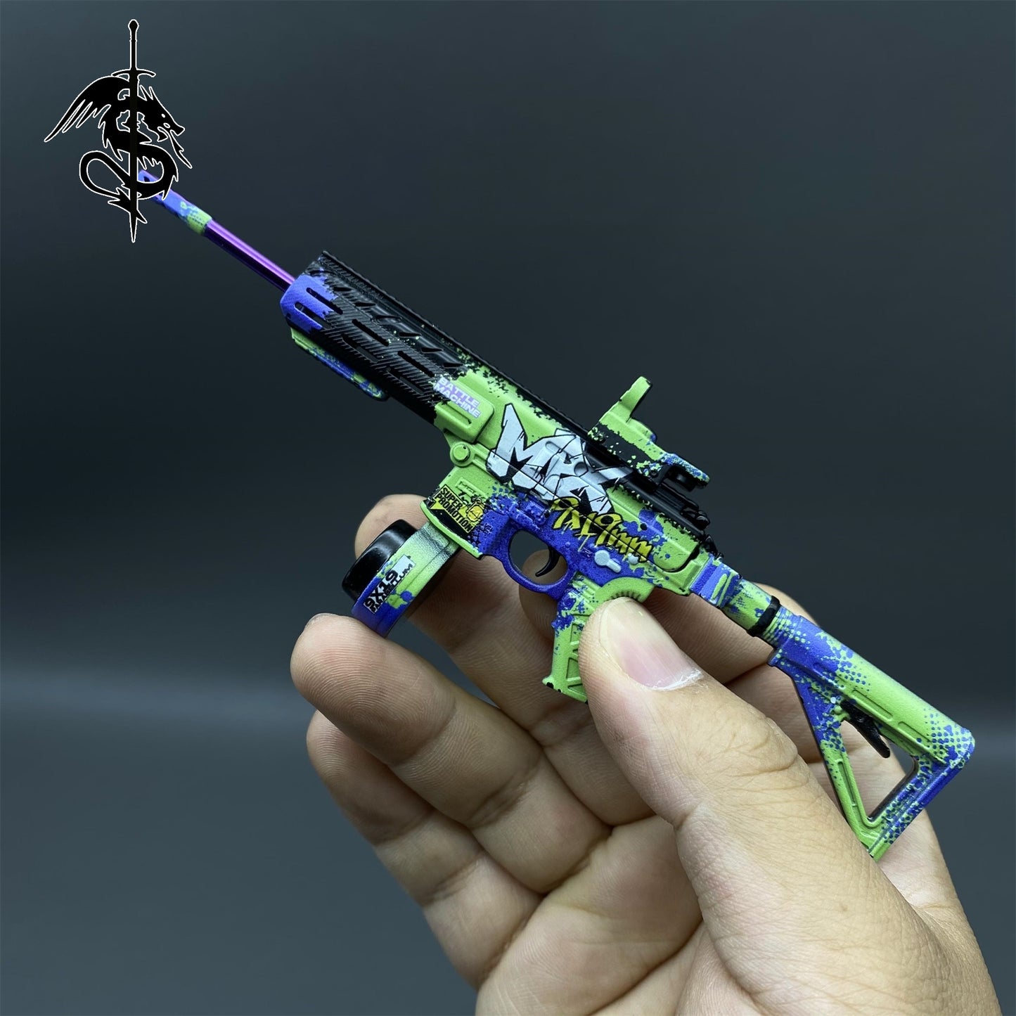 1:6 Arena Breakout Graffiti MPX SMG Metal Miniature