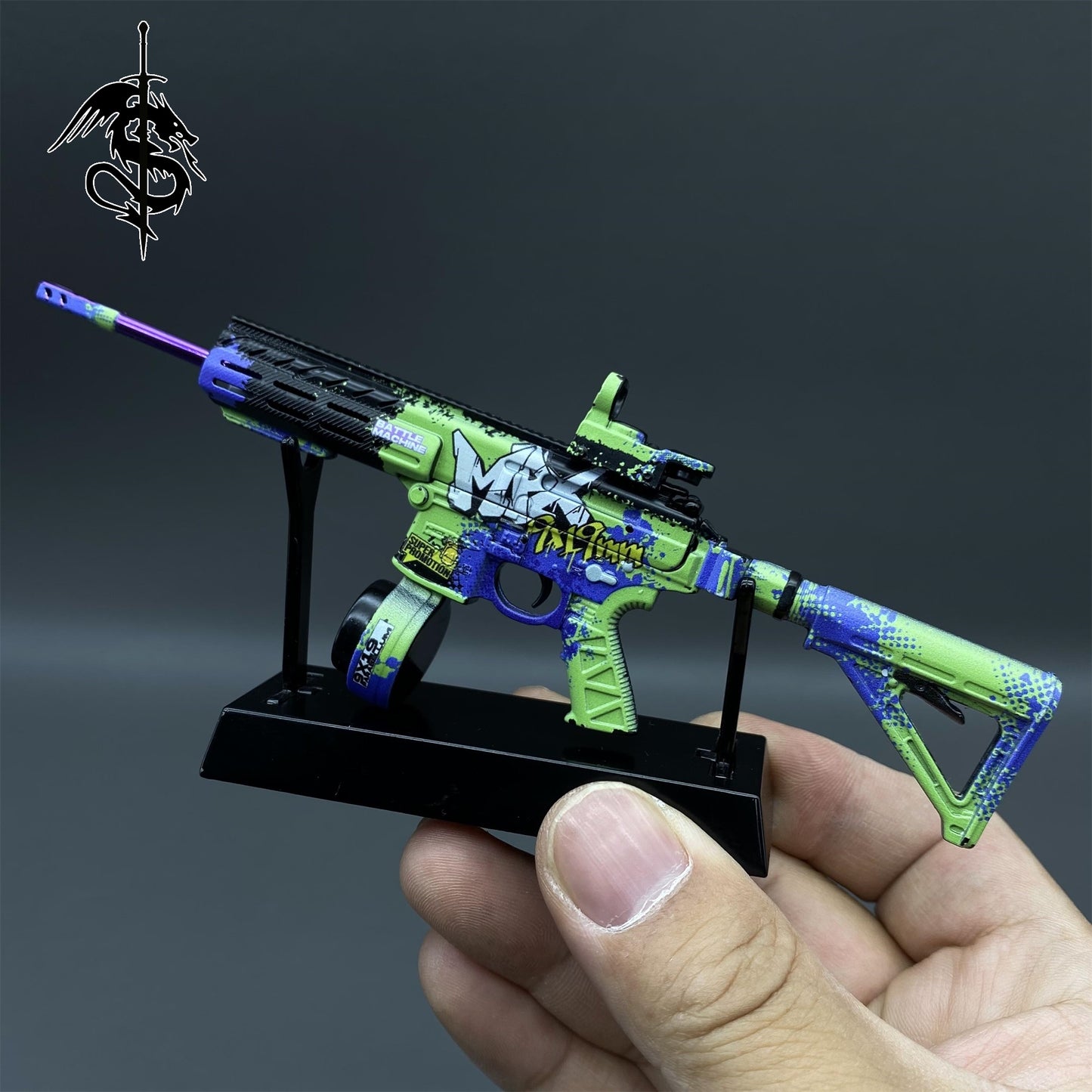 1:6 Arena Breakout Graffiti MPX SMG Metal Miniature