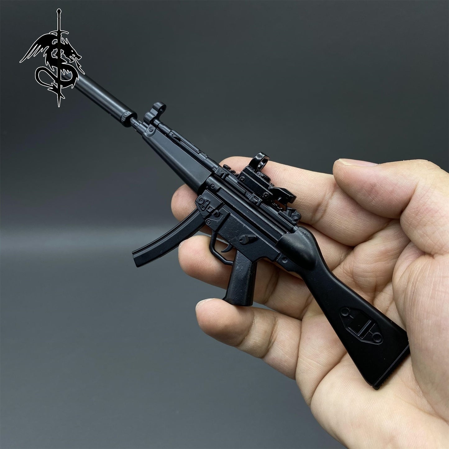1:5 Arena Breakout Metal Tiny MP5 Submachine Gun Miniature