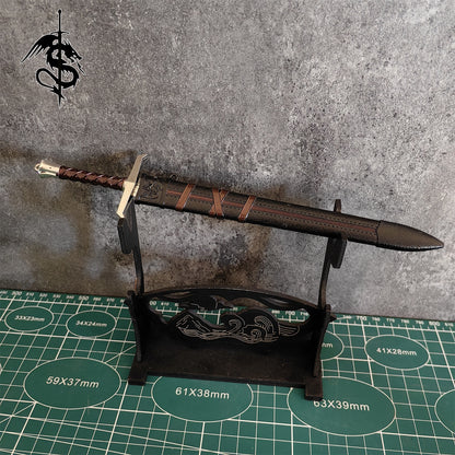 Metal Middle Age King Arthur Sword Miniature Replica Collection