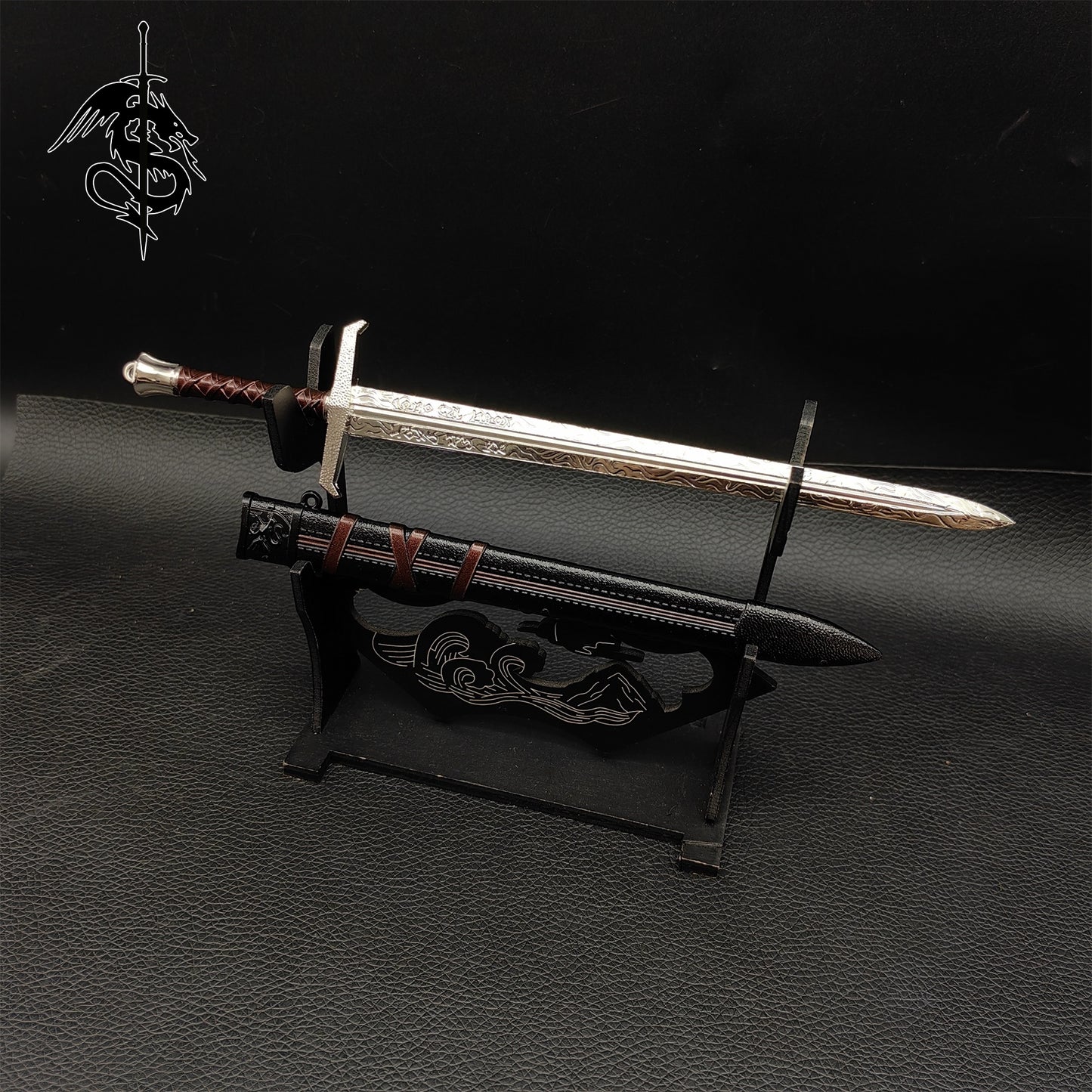 Metal Middle Age King Arthur Sword Miniature Replica Collection