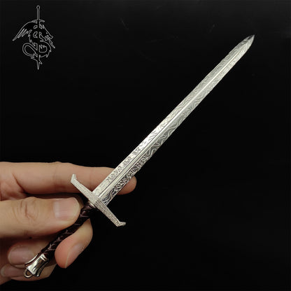 Metal Middle Age King Arthur Sword Miniature Replica Collection