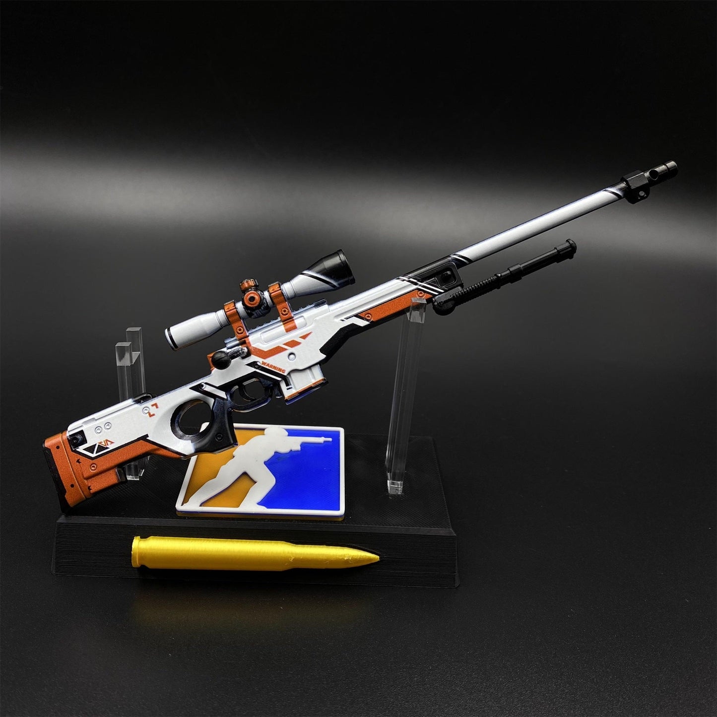 Hot Game CS2 Tiny Gun Asiimov AWP Metal Replica Game Prop Collectible