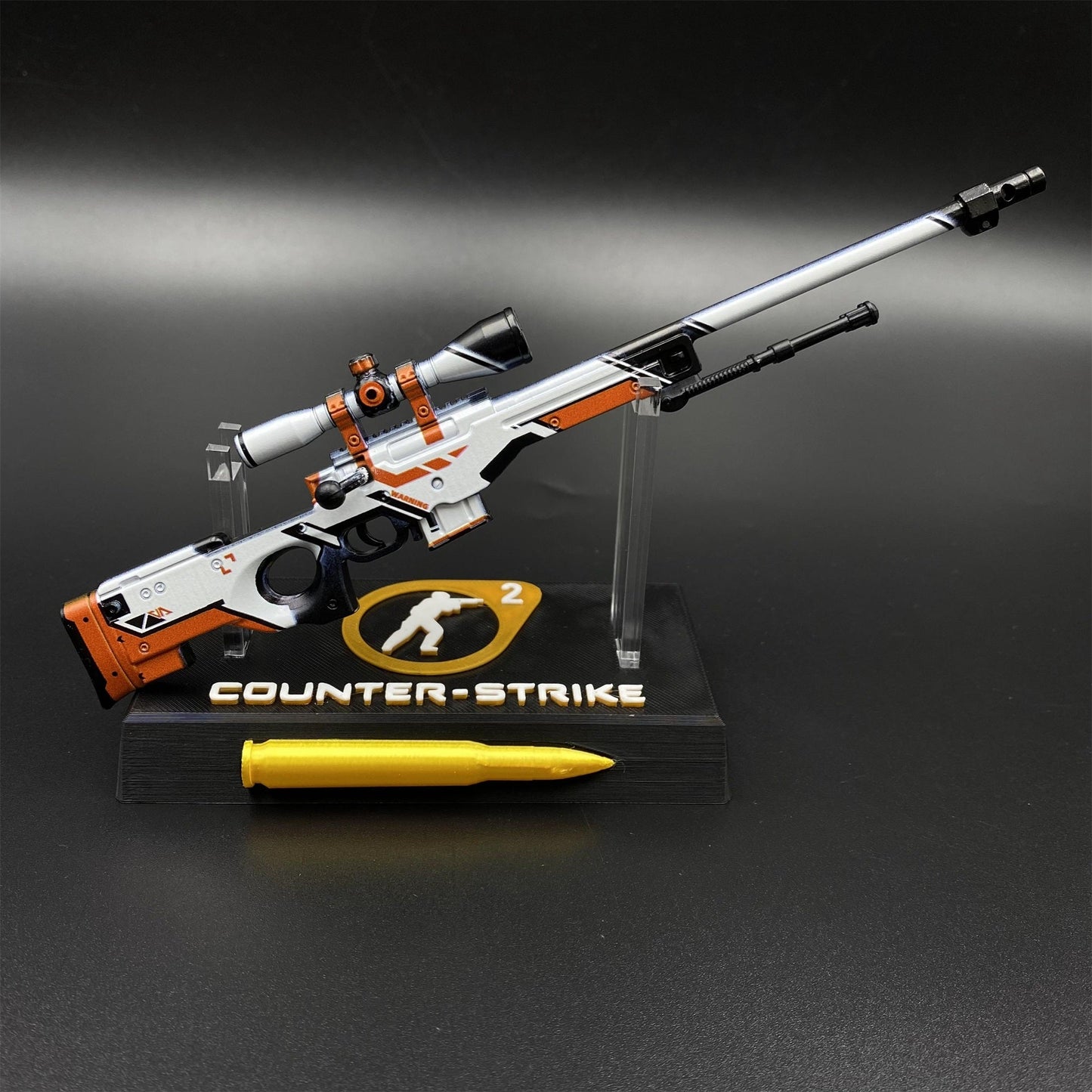 Hot Game CS2 Tiny Gun Asiimov AWP Metal Replica Game Prop Collectible