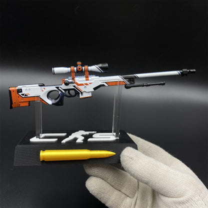 Hot Game CS2 Tiny Gun Asiimov AWP Metal Replica Game Prop Collectible