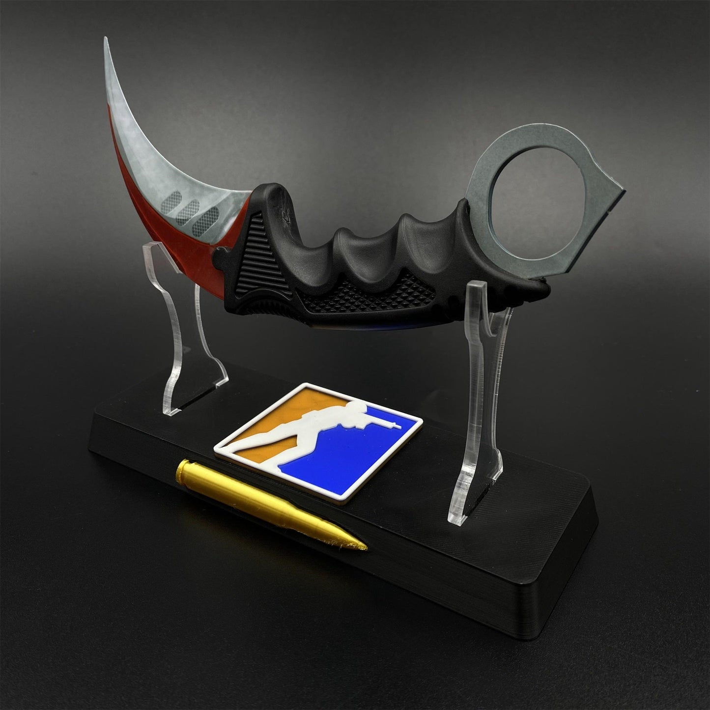 CS2 Game Karambit Autotronic Skin Replica Dull Blade Trainer Knife For Collection Model