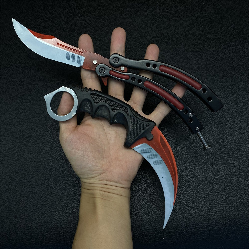 Autotronic Skin Karambit Trainer & Balisong Knife Gift Case