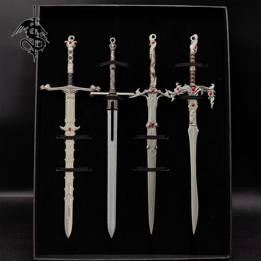 BG3 Blunt Blade Game Swords Display Prop 4 In 1 Gift Box