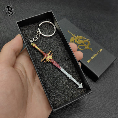 BG3 Game Mini Sword Metal Keychain