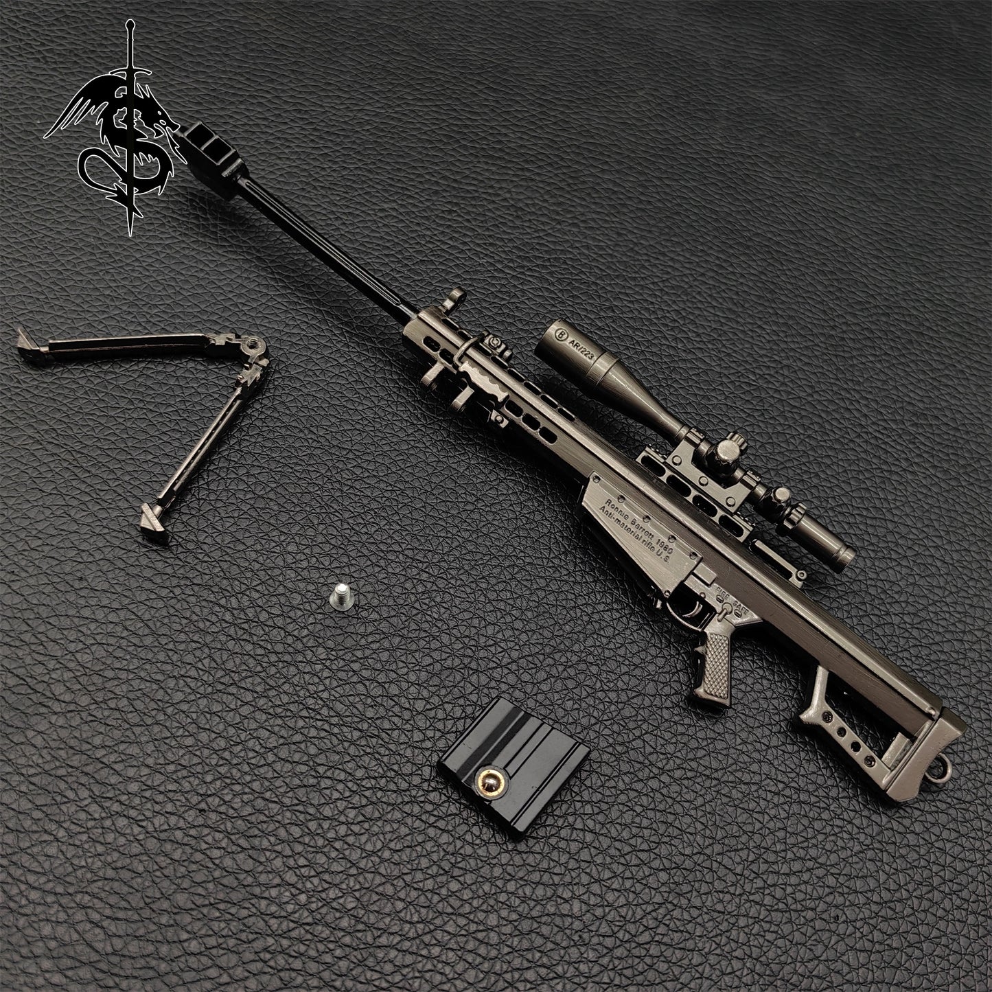 Metal Barrett M82A1 Sniper Rifle Gun Alloy Gun Model