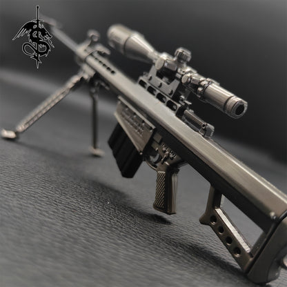 Metal Barrett M82A1 Sniper Rifle Gun Alloy Gun Model