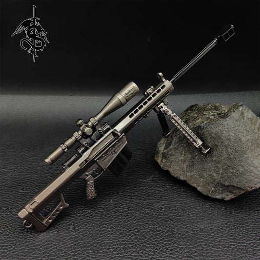 Metal Barrett M82A1 Sniper Rifle Gun Alloy Gun Model