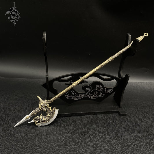 Ancient Chinese Cold Weapon Battle-axe Metal Replica