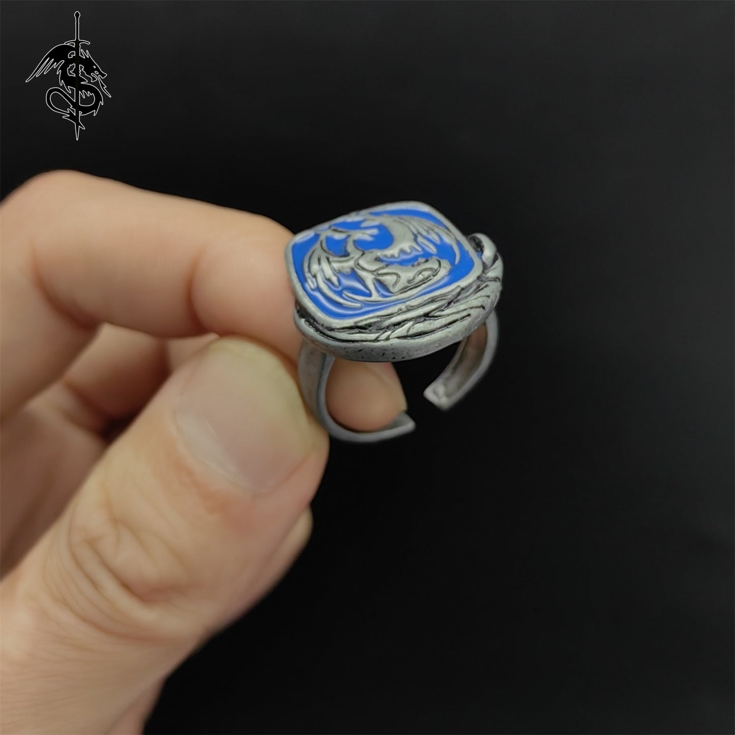 Bellowing Dragoncrest Ring Alloy Open Ring