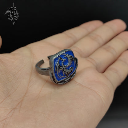 Bellowing Dragoncrest Ring Alloy Open Ring