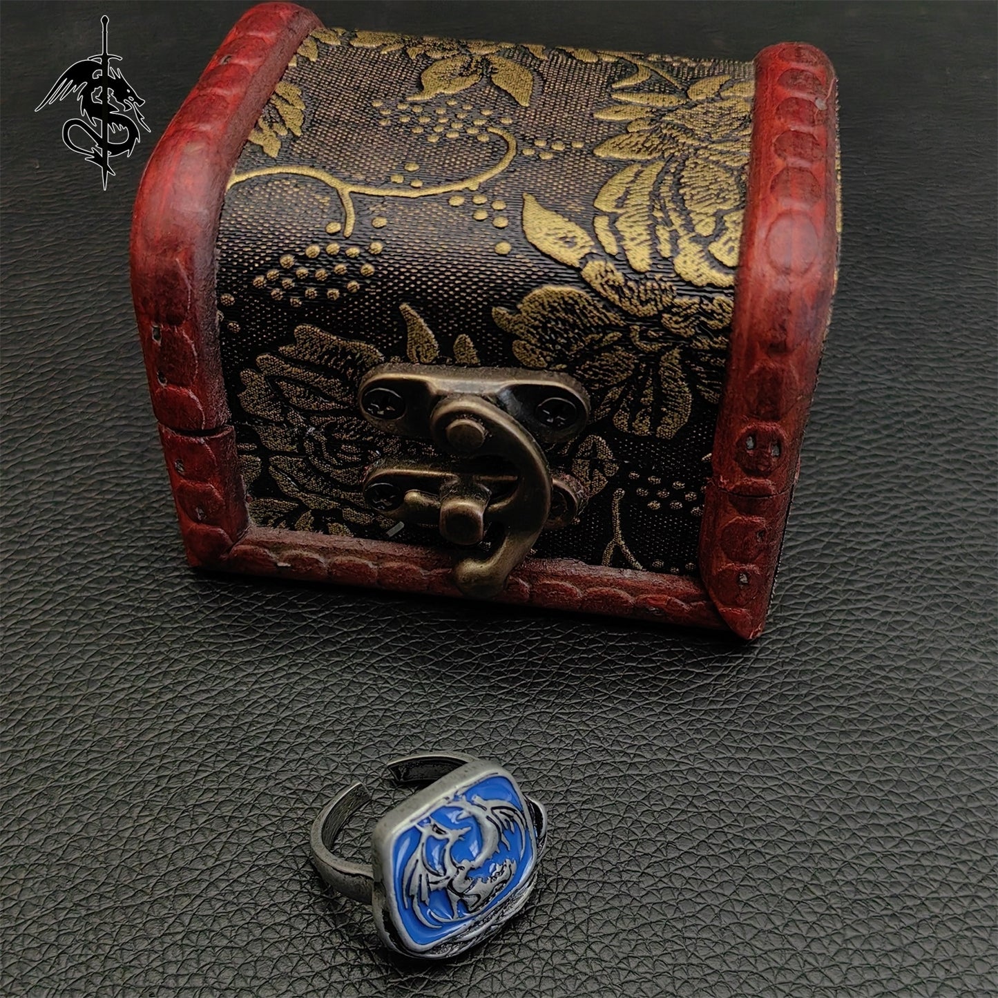 Bellowing Dragoncrest Ring Alloy Open Ring