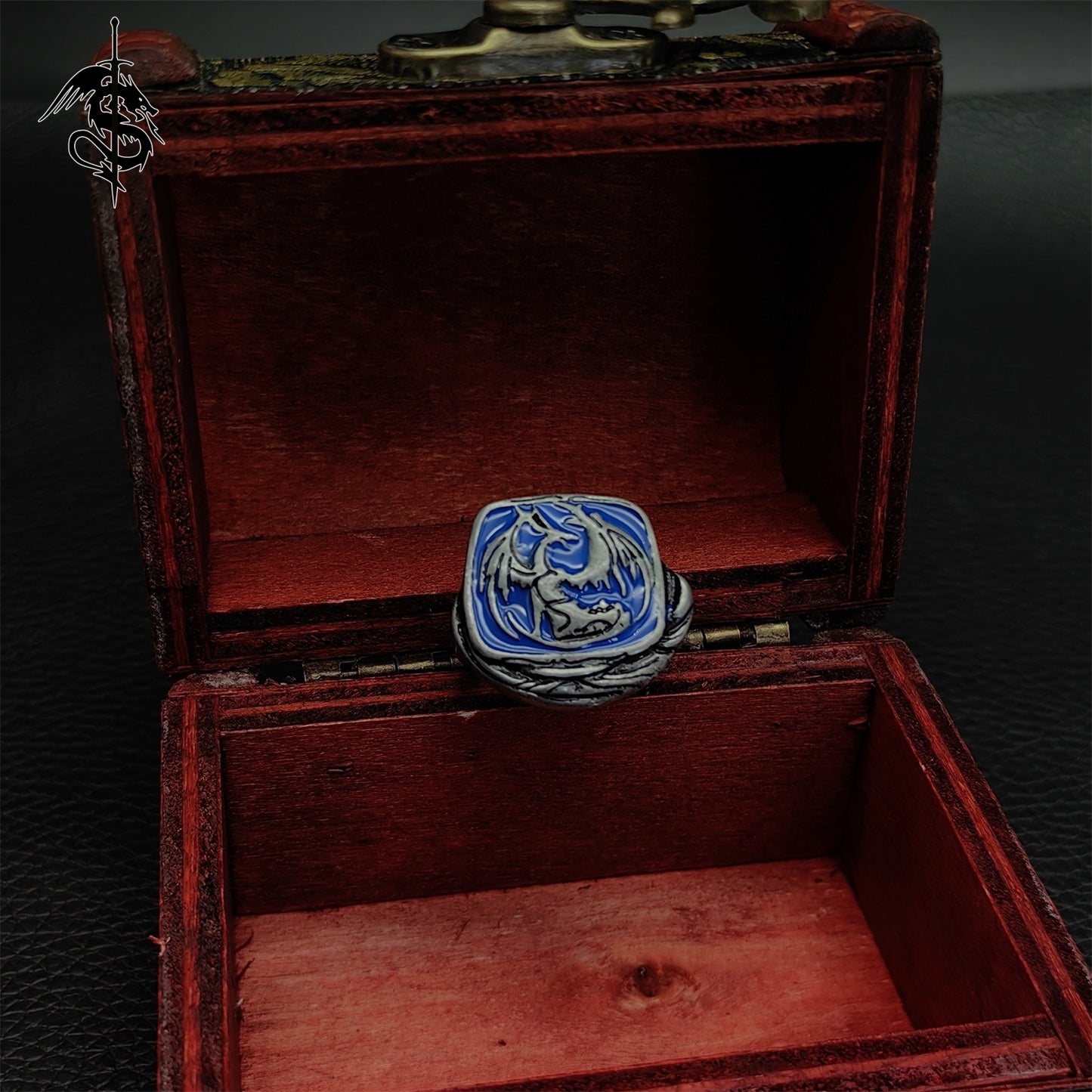 Bellowing Dragoncrest Ring Alloy Open Ring