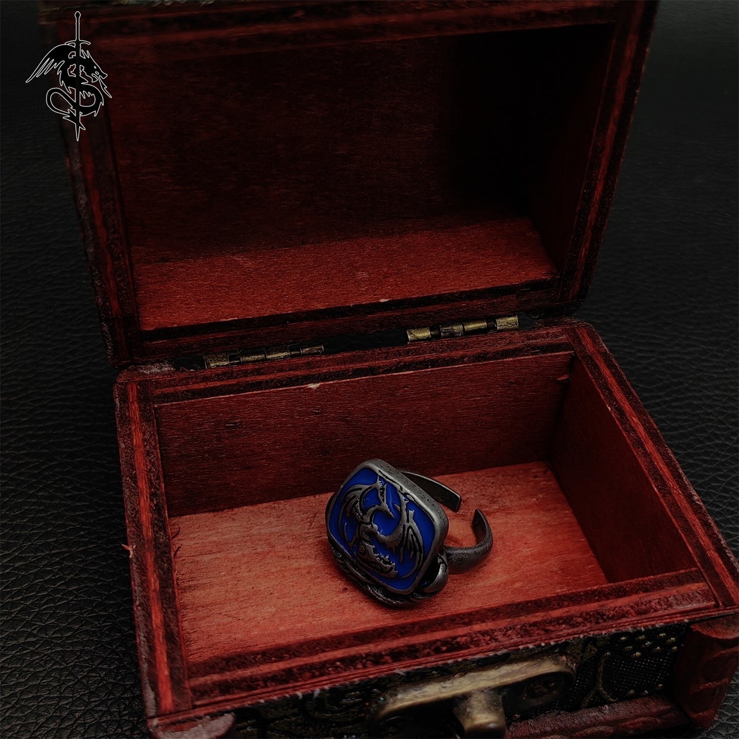 Bellowing Dragoncrest Ring Alloy Open Ring