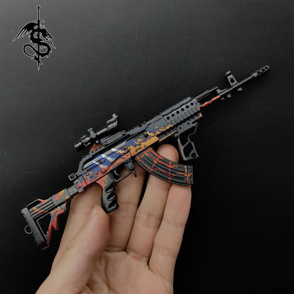 Metal Beryl M762 Miniature Assault Rifle Small Gun Model