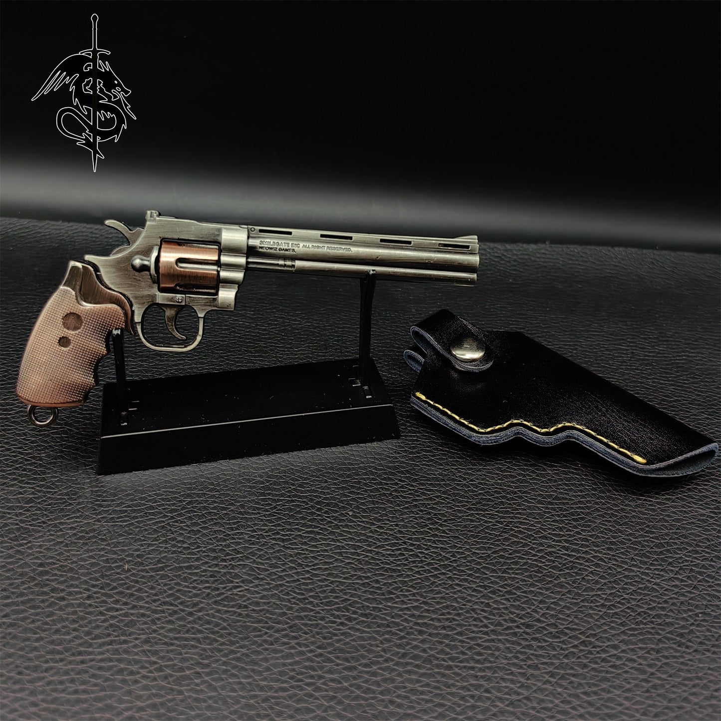 World Famous Tiny Gun Bison Revolver Metal Replica 