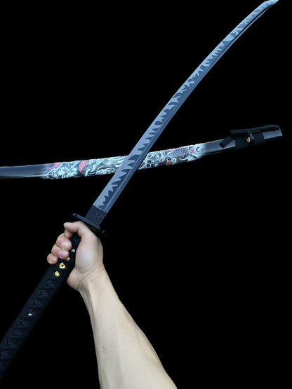 Hand-forged Japanese Katana-Black Dragon's Fang