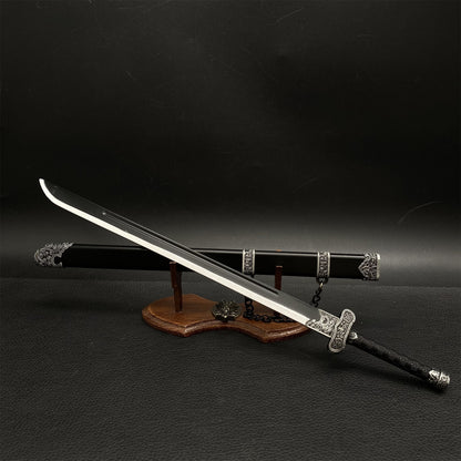 Chinese Movie 'The Lost Tomb' Zhang Qiling's Black Gold Ancient Knife Metal Replica