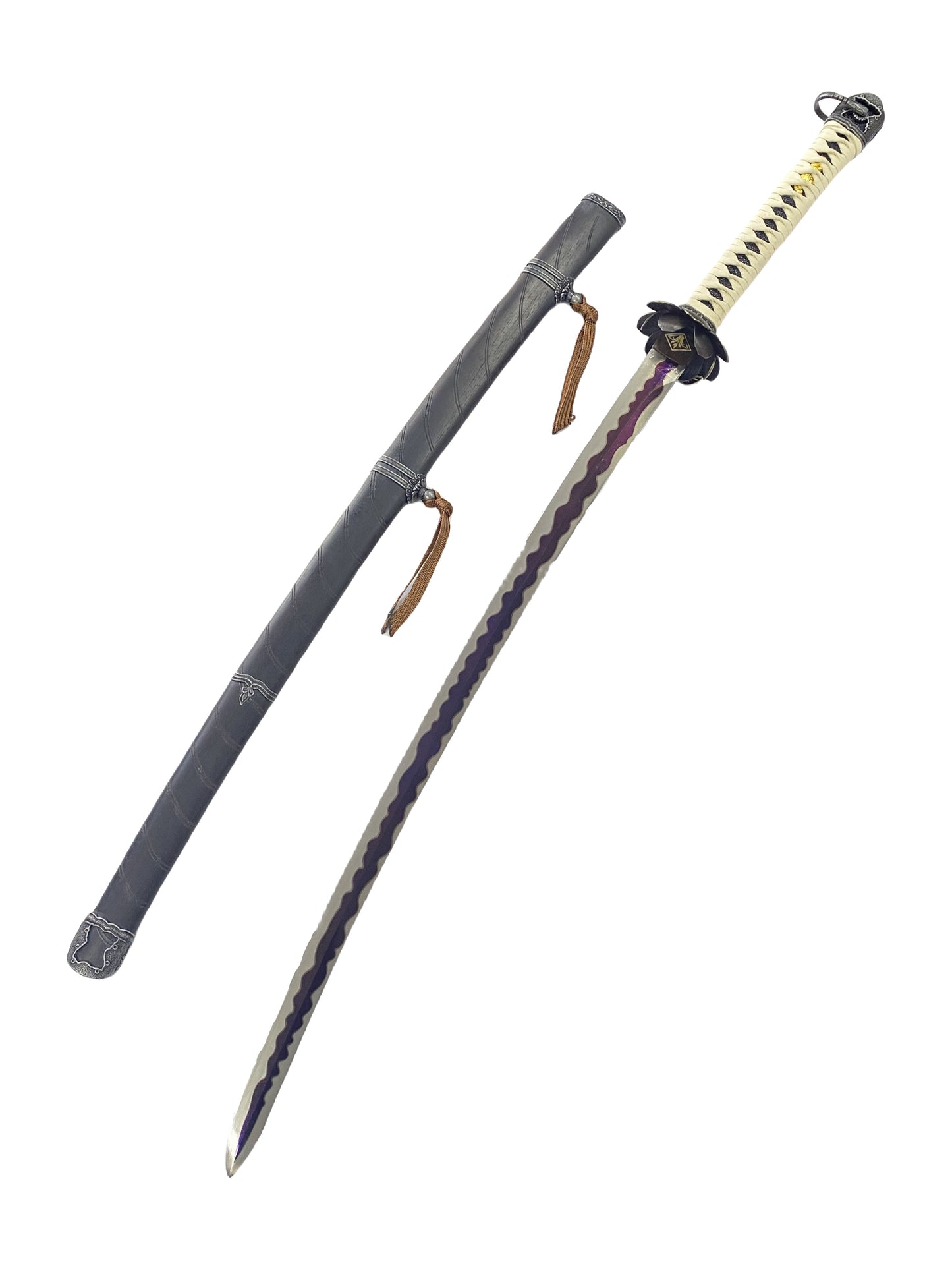 IRL Game Katana Black Mortal Blade Unsharpend USA Stock