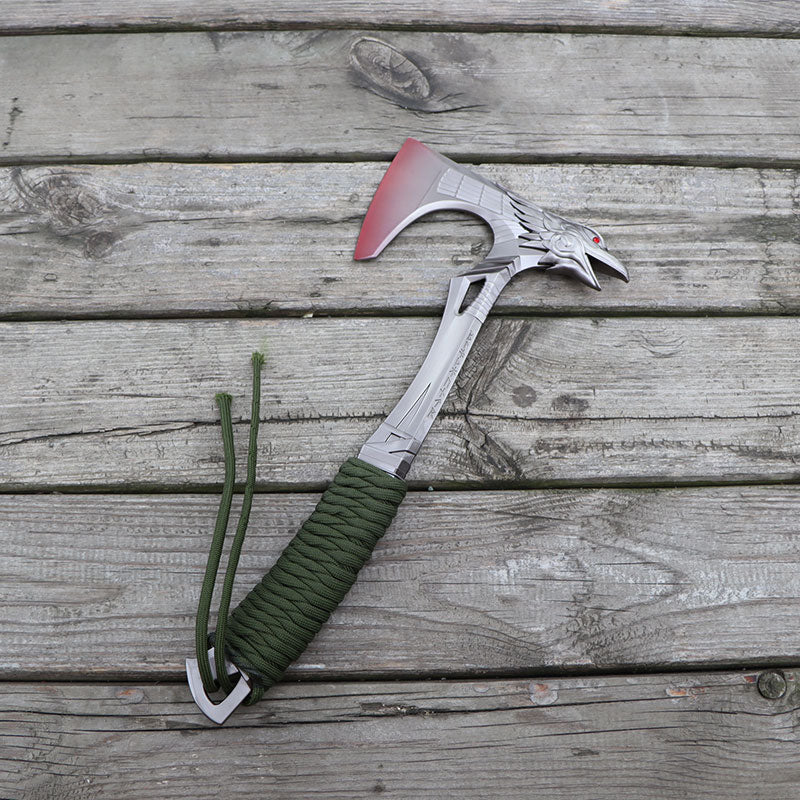 Metal Bloodhound Heirloom Raven Bite Axe Blunt Blade Replica 30CM/11.8"