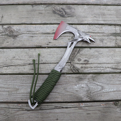 Metal Bloodhound Heirloom Raven Bite Axe Blunt Blade Replica 30CM/11.8"