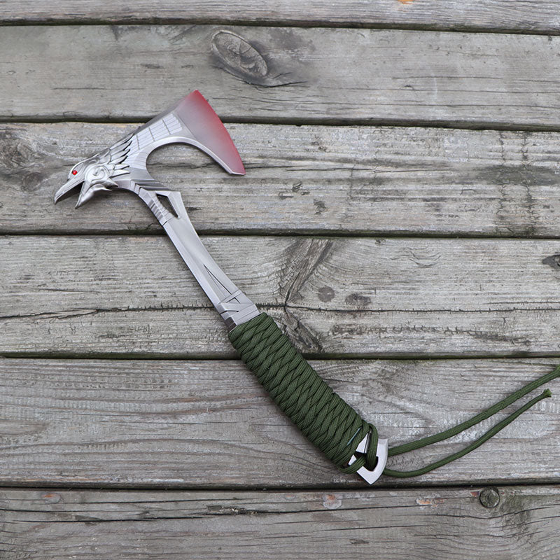 Metal Bloodhound Heirloom Raven Bite Axe Blunt Blade Replica 30CM/11.8"