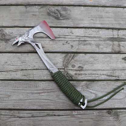 Metal Bloodhound Heirloom Raven Bite Axe Blunt Blade Replica 30CM/11.8"
