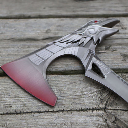 Metal Bloodhound Heirloom Raven Bite Axe Blunt Blade Replica 30CM/11.8"