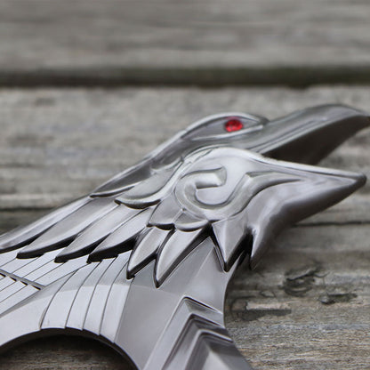 Metal Bloodhound Heirloom Raven Bite Axe Blunt Blade Replica 30CM/11.8"