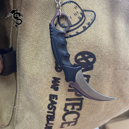 Scorched Skin Mini Karambit Keychain