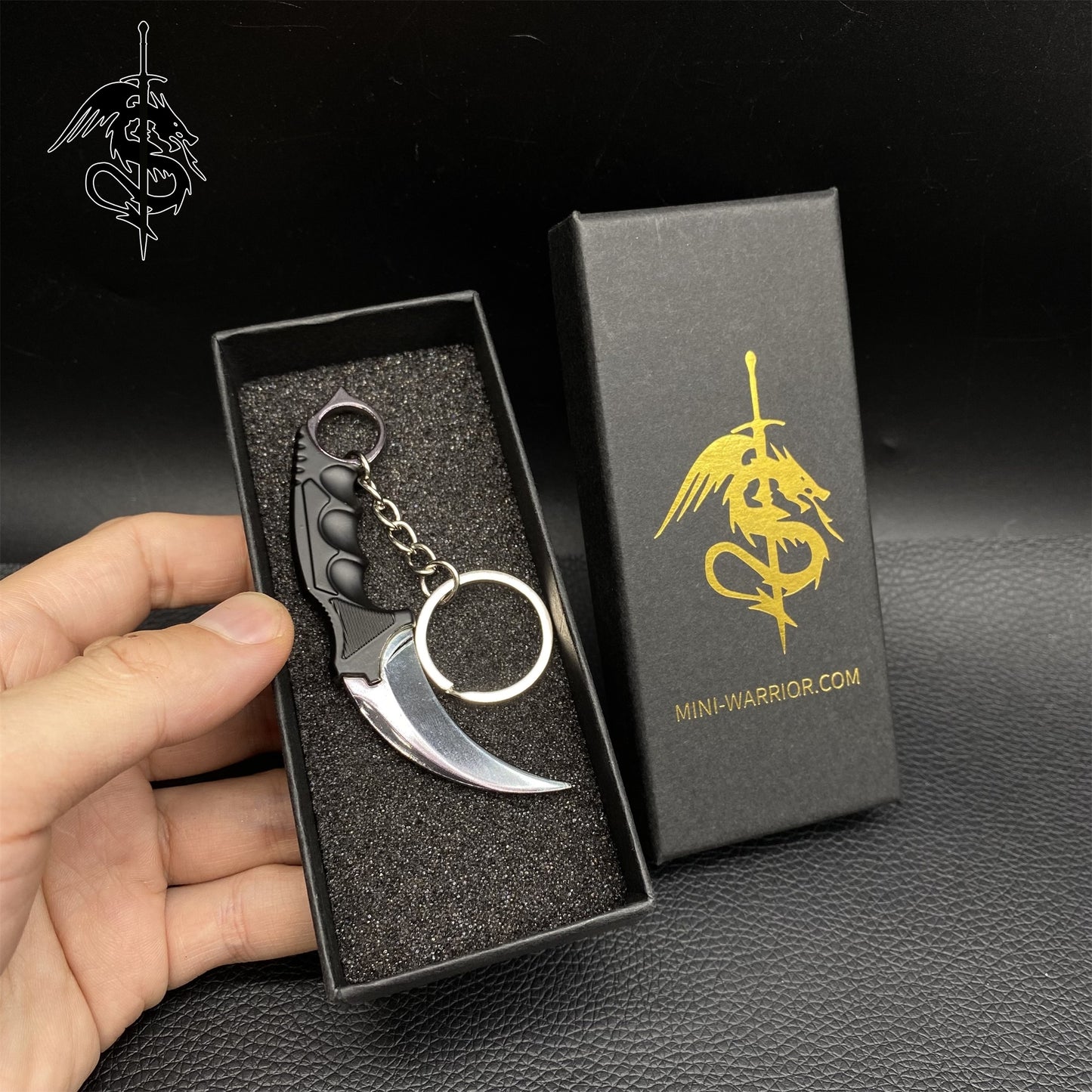 Scorched Skin Mini Karambit Keychain