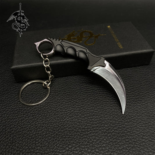 Scorched Skin Mini Karambit Keychain