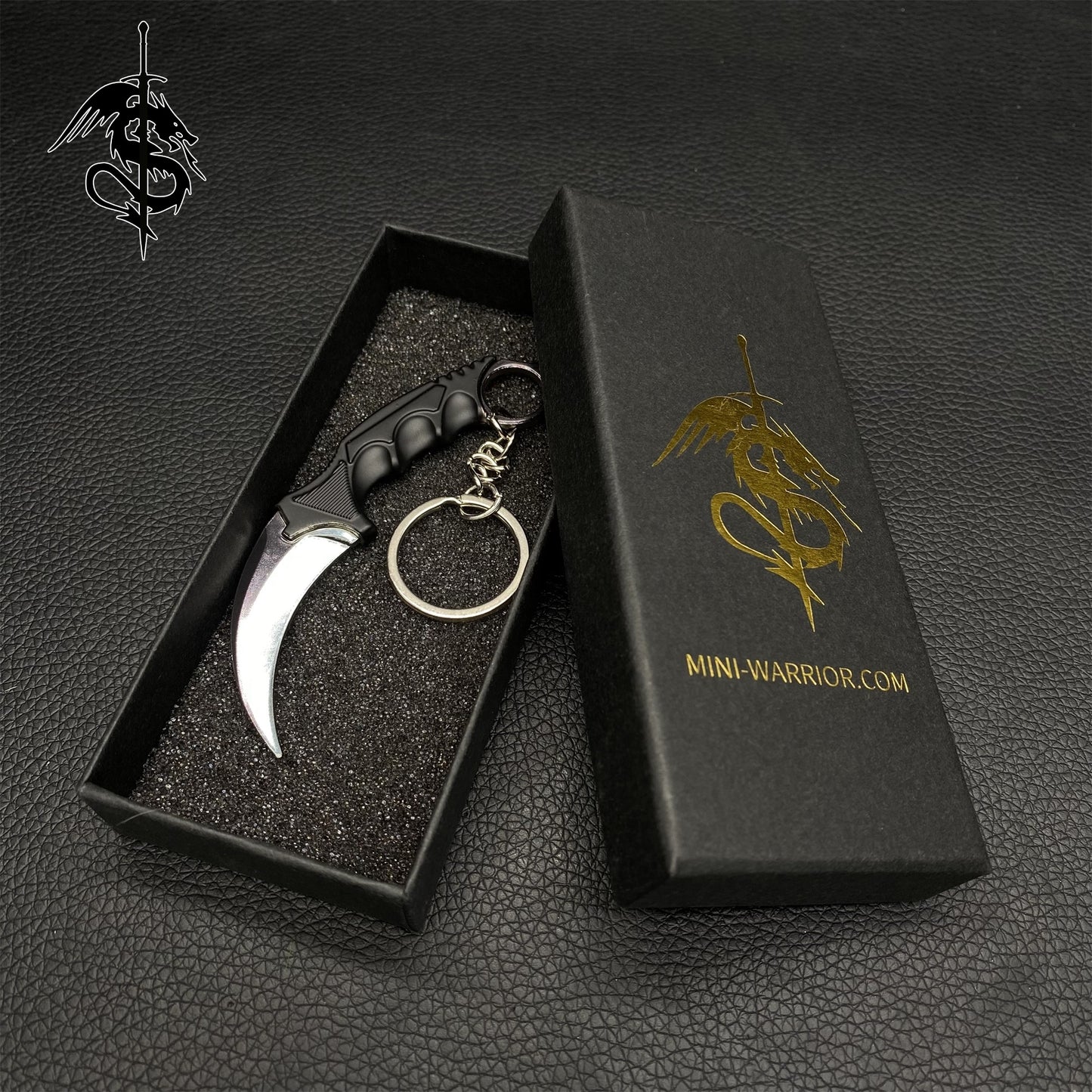 Scorched Skin Mini Karambit Keychain