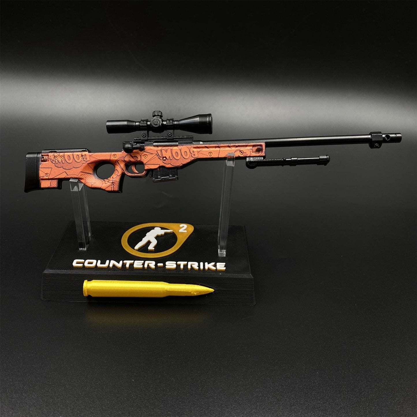 CS2 Game Peripheral - Tiny Gun BOOM AWP Metal Replica Game Prop Collectible