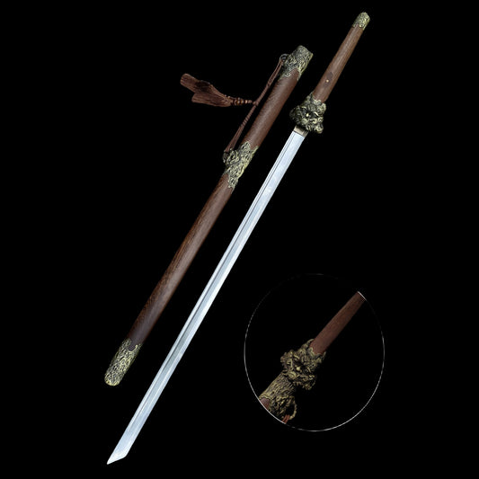 Chinese Ancient Brave Troops Sword Metal Life-size Replica