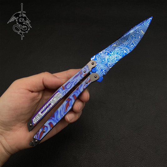 Hot Game Butterfly Balisong Knife Metal Prop
