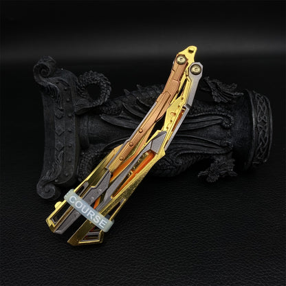 Blazing Light Butterfly Knife Fan Metal Replica