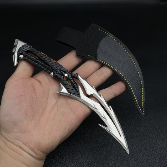 Val Byteshift Knife Metal Mini Replica, Game Anime Blade Weapon Replica Collectible